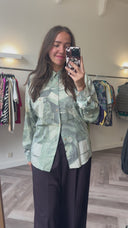 Puck geprinte blouse - L