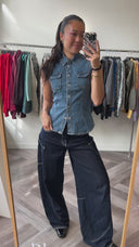 Harriet denim top - S