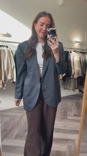 Brielle 100% wol blazer - L