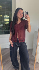 Dori gehaakte top - S