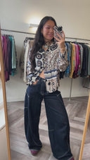 Amaya geprinte blouse - M