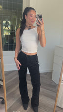 Christa velvet broek - S