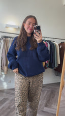 Wylla 100% wol trui - L