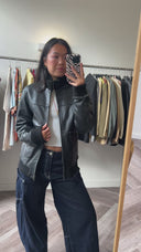 Bo 100% leer bomber - M
