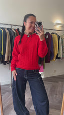 Ylse wool-blend trui - M