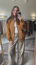 Tilly suede bomberjas - L-XL