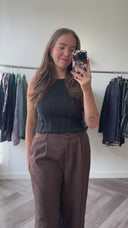 Bea gebreide croptop - M