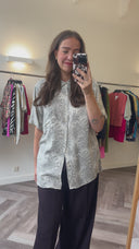 Mionne zijde-mix blouse - L