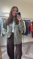 Demi katoenen overshirt - L