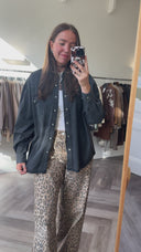 Pilar denim blouse - L