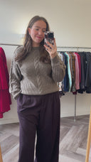 Kinsley wool-blend trui - L