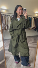 Verla metallic trenchcoat - S