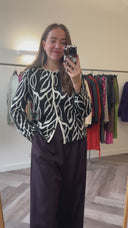 Jen wool-blend vest - M