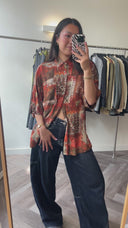 Lea geprinte blouse - M-L
