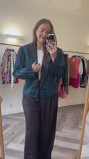 Wende cropped blazer - L