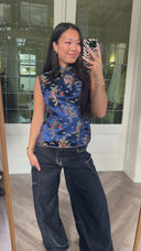 Jill 100% zijden top - S