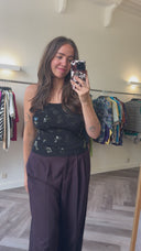 Gwen pailletten top - M