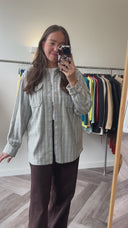 Eva geruite overshirt - L