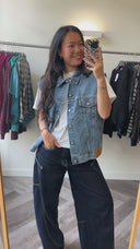 Luna denim gilet - XL