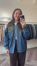 Lisette 100% katoen denim blouse - M-L
