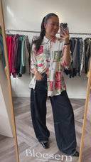 Tilde geprinte blouse - L