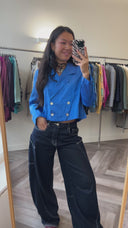 Nadine 100% zijden top - S