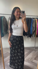 Roam geprinte maxi rok - S