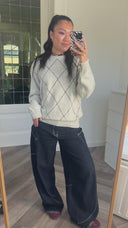 Chantal lamswol trui - S