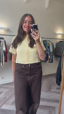 Ilse cropped blouseje - M