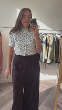 Eva geprinte top - M