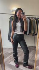 Skye 100% leer broek - S