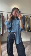 Lien zijden blouse - L
