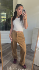 Anne wool-blend pantalon - M