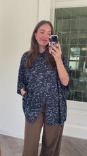 Bronte geprinte blouse - XXL