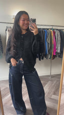 Olivia mohair-blend vest - M