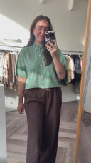Honor cropped blouse - L