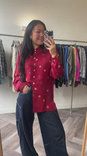 Nika cupro blouse - S-M