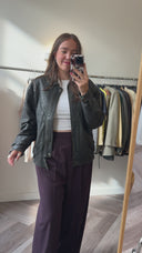 Tess leren jas - L