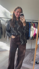 Verity cupro blouse - M