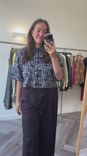 Lore geprinte blouse - L