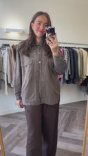 Veronica 100% katoen overshirt - L