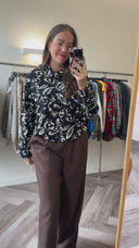 Bree cropped blouse - L
