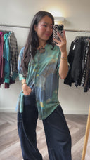 Zena geprinte blouse - L
