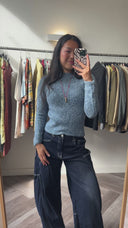 Lisa angora-blend trui - S