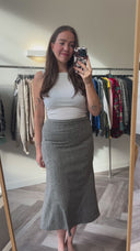 Fern wool-blend rok - L
