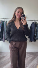 Hana wool-blend vest - L