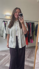 Kyra geweven blouse - L