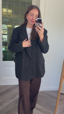 Noortje wool-blend jas - L