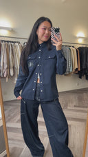 Calvin Klein katoenen blouse - S