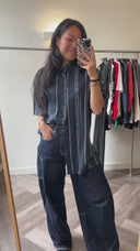 Esme geweven blouse - L